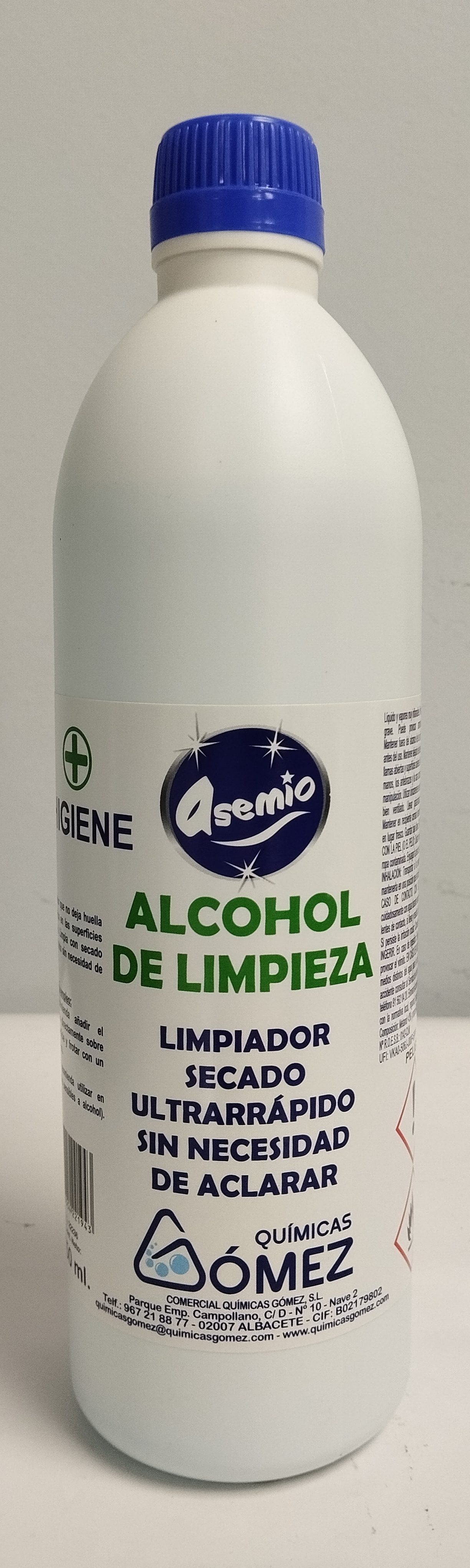 ALCOHOL DE LIMPIEZA ASEMIO 750ML