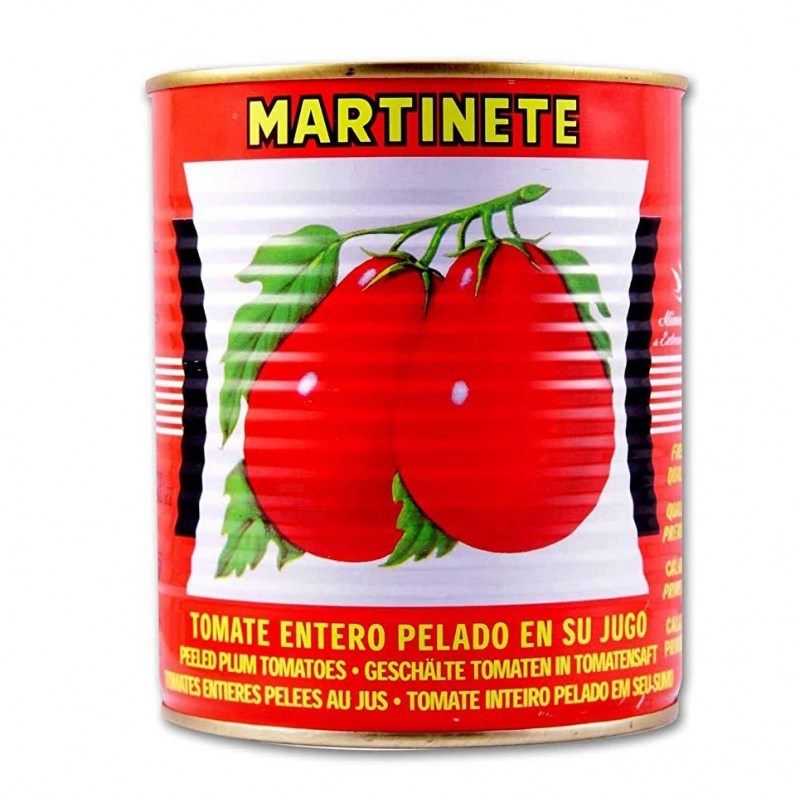 TOMATE ENTERO PELADO MARTINETE 825G
