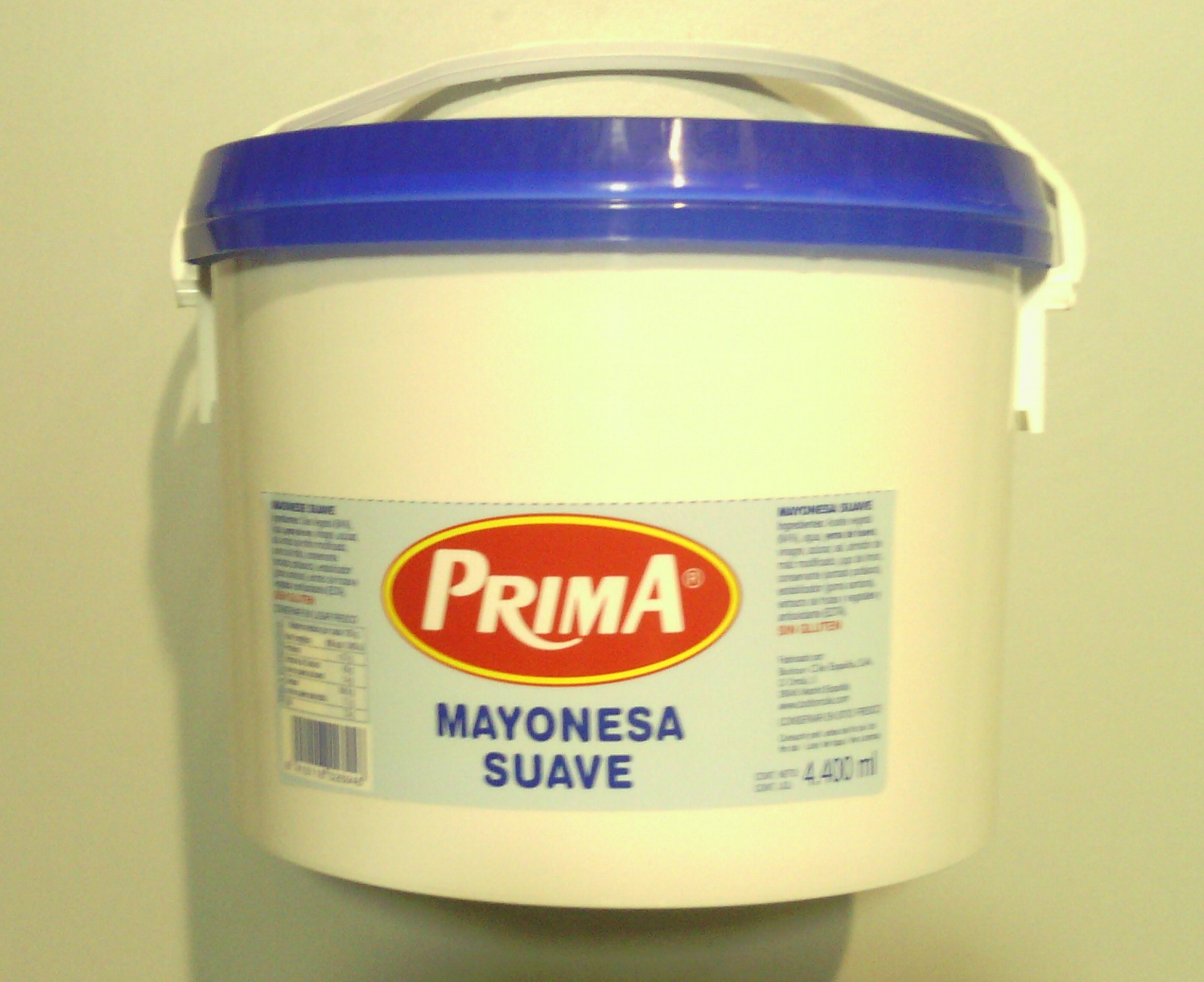 MAYONESA PRIMA CUBO 4/4.4 KG